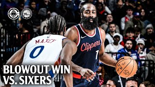 Clippers 31 Assists Lead to Blowout vs 76ers Highlights  LA Clippers [upl. by Daphna]