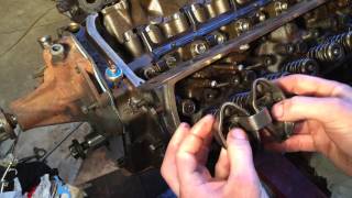 Installing pushrods and rocker arms [upl. by Wilmette]