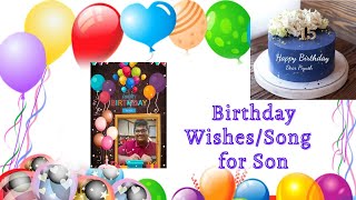 Happy Birthday Song  Wishes for Son  birthday [upl. by Ingra]