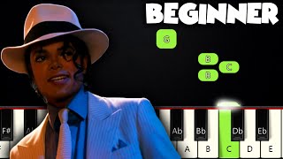 Smooth Criminal  Michael Jackson  BEGINNER PIANO TUTORIAL  SHEET MUSIC by Betacustic [upl. by Nosde]