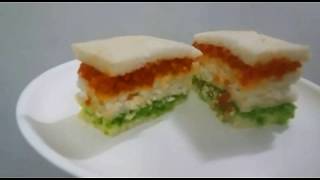 Tricolor Sandwich  Tiranga Sandwich  Ideas to celebrate RepublicDay [upl. by Brade538]