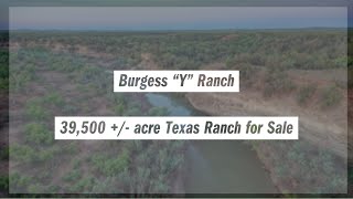 Burgess Y Ranch for Sale  39500 acre Historic Texas Ranch [upl. by Brie]