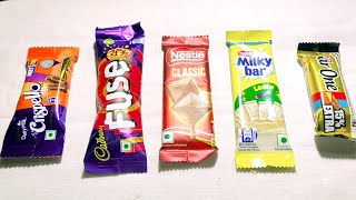 Crispello vs Fuse vs Nestle classic vs Milky Bar vs Bar One [upl. by Lennej998]