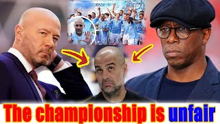 Ian Wright and Alan Shearer believe Manchester City winning the title is unfair [upl. by Subocaj287]