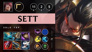 Sett Top vs Kennen Rampage  EUW Master Patch 1417 [upl. by Ylrad]