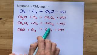 Methane  Chlorine   CH4Cl2 [upl. by Civ]