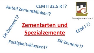 Verschiedene Zementarten und sorten  Warum der richtige Zemente so wichtig ist [upl. by Imrots940]