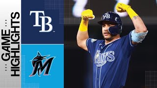 Rays vs Marlins Game Highlights 82923  MLB Highlights [upl. by Cristiona]