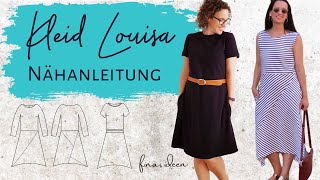 einfaches Sommerkleid nähen Schnittmuster Louisa [upl. by Groves]