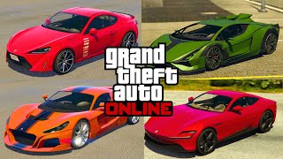 TOP 5 FASTEST CARS IN GTA 5 ONLINE 2024 [upl. by Friend]