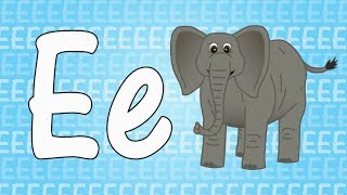 Letter E Song for Kids  Words that Start with E  Animals that Start with E [upl. by Tedmann]