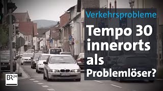 Tempo 30 innerorts Lösung für Verkehrsprobleme  Abendschau  BR24 [upl. by Ojillib]