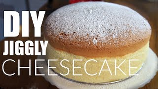 DIY JIGGLY Japanese Cotton CHEESECAKE Recipe  You Made What [upl. by Emelen120]