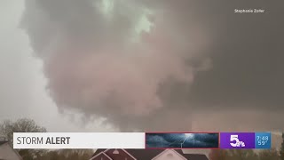 Video shows rotation over St Louis County in April 15 storm [upl. by Erasme]