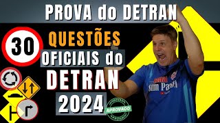 Simulado do DETRAN 2024 Questões da Prova teórica do DETRAN 2024 Exame legislação de trânsito 2024 [upl. by Jangro355]