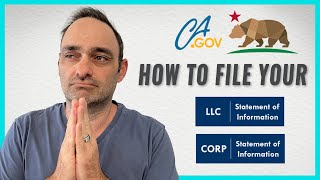 How to File Your CA Statement of Information [upl. by Mcloughlin914]