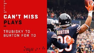 Mitch Trubisky Airs it Out to Trey Burton for the Quick TD [upl. by Iney]