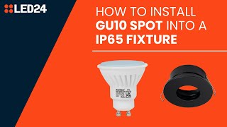 How to Install GU10 spot into a IP65 fixture [upl. by Bowrah]