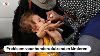 Grootschalige vaccinatiecampagne tegen polio start in de Gazastrook [upl. by Atilehs48]