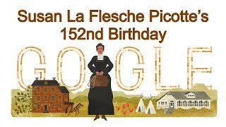 Susan La Flesche Picotte  Susan La Flesche Picotte’s 152nd Birthday  June 17 2017 Google Doodle [upl. by Merna79]