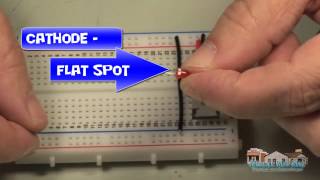 Bread Board Power circuit using a 7805 5v or a 7806 6v Voltage Regulator [upl. by Nilrak642]