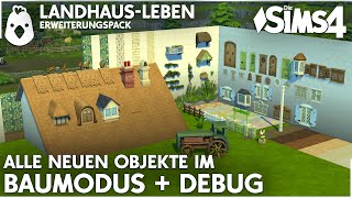 Landhaus Leben 💚 Alle BAUMODUS Objekte Die Sims 4 Erweiterungspack Preview Special [upl. by Nosned85]