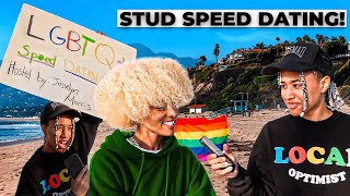 I SPEED DATE A STUD ON VENICE BEACH 😱🏳️‍🌈 [upl. by Singhal149]