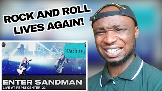 THE WARNING  Enter Sandman Metallica Cover Song Reaction [upl. by Sokairyk]