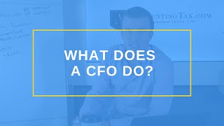 What Does A CFO Do [upl. by Yrrat]