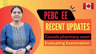 PEBC Evaluating exam recent updates  Canada pharmacy exam  foreign pharmacist in Canada Pharmacy [upl. by Telfore]