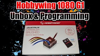 Hobbywing 1080 G1 unbox and programming [upl. by Gney322]