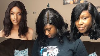 Outre My Tresses Gold Label Lace Front Wig 20quot installed [upl. by Aitram]