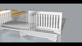 Boori Convertible PLUS Crib Animation [upl. by Aihseit]