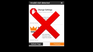 How to Remove invalid visit detected in linkvertise  Tutorial [upl. by Ji637]