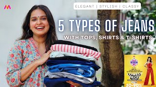 Jeans Haul for All Body Types amp How YOU can Style to look Elegant amp Chic  Myntra EORS SALE [upl. by Turoff8]