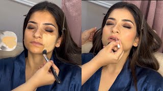 GLAM BRIDAL MAKEUP  15 Minutes Quick Makeup Tutorial [upl. by Ahsirtal]