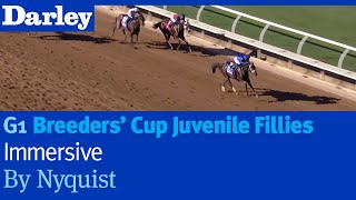 Immersive by Nyquist wins the G1 Breeders Cup Juvenile Fillies at Del Mar [upl. by Sylram426]