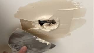 🔥 How to Fix a Small Hole in DRYWALL Panels 🛠️ [upl. by Kaya771]