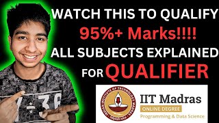 IIT Madras BS Data Science Qualifier Full Syllabus and Guide Exam Pattern Tips and Revision [upl. by Ailec166]