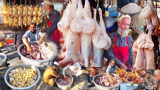 Pakistani foods in Afghanistan  Kabuli Pulao Biryani Rosted Checken street food [upl. by Everick]