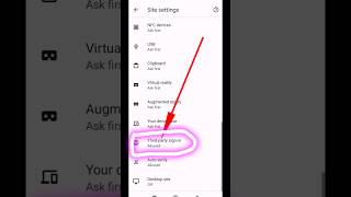 How To ThirdParty Signin on Google Chrome Android shorts settinggooglechrome chrome [upl. by Sug]