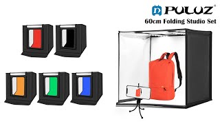 PULUZ 60 x 60 x 60 cm Photo Studio Light Box [upl. by Ainezey656]