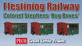 PECO Great Little Trains OO9 quotBug Boxquot coaches of the Col Stephens era [upl. by Editha194]