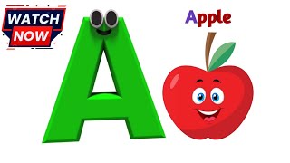 A for Apple B for Ball  Alphabet Abc song  Abcd Song  Phonics song  Kiddy Zone [upl. by Issor]