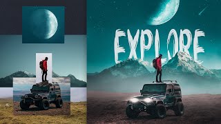 The Making of PhotoManipulation Explore  Photoshop Compositing Tutorial [upl. by Tatman]