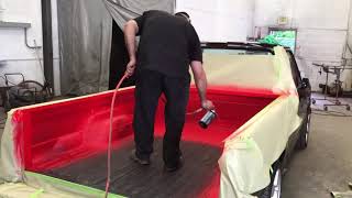 Doing some spray bedliner on RED [upl. by Koah330]