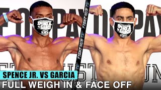 ERROL SPENCE JR VS DANNY GARCIA  FULL WEIGH IN amp FACE OFF VIDEO [upl. by Naujad154]