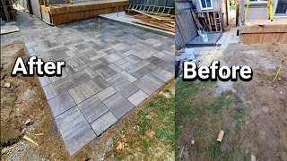 How To Build Your Own Paver Patio  From Start To Finish [upl. by Iret597]