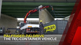 PALFINGER – PALDRIVE – The TECContainer Vehicle [upl. by Shuman944]