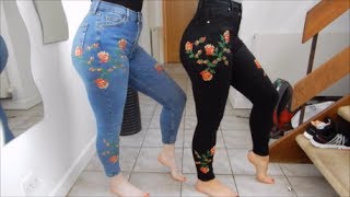 Matching Jeans Haul  Topshop [upl. by Enegue]